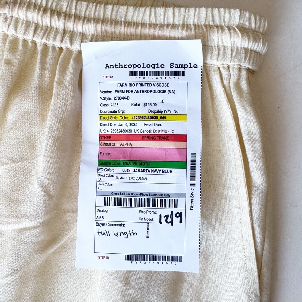 Farm Rio x Anthropologie Printed Pull-On Pants | SMALL - Picture 8 of 11